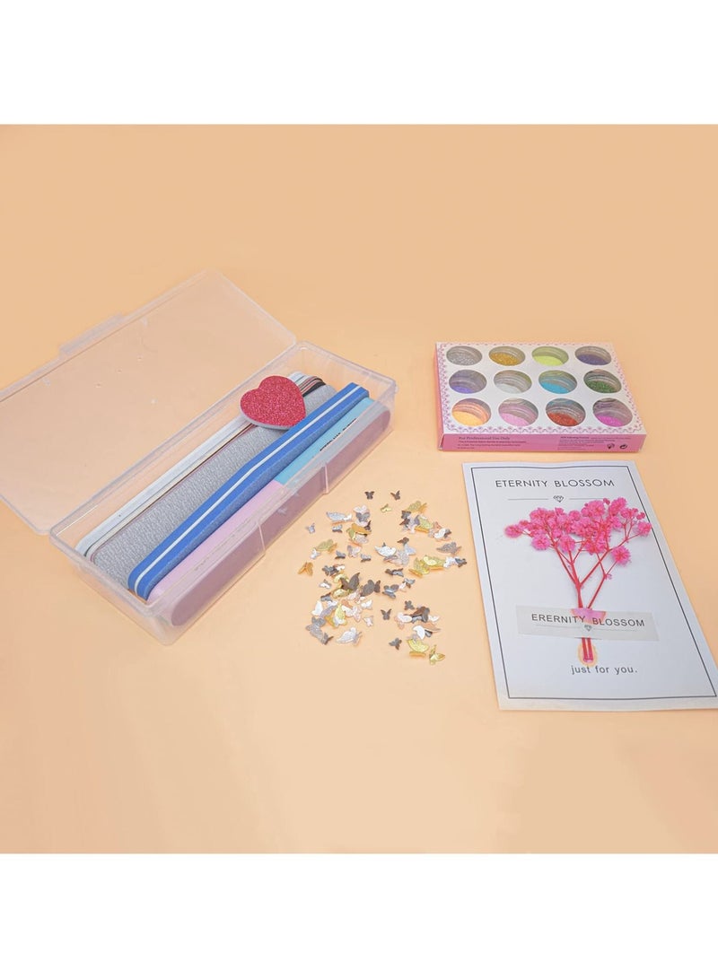 Excefore Manicure Tool Box, 6 Pieces Clear Box for Nail Tool, Transparent Personal Nail Box for Manicure, Plastic Nail Art Tool Box Storage Organizer Case Container for Organizing (7.5x2.5x1.5 Inch) - Image 4