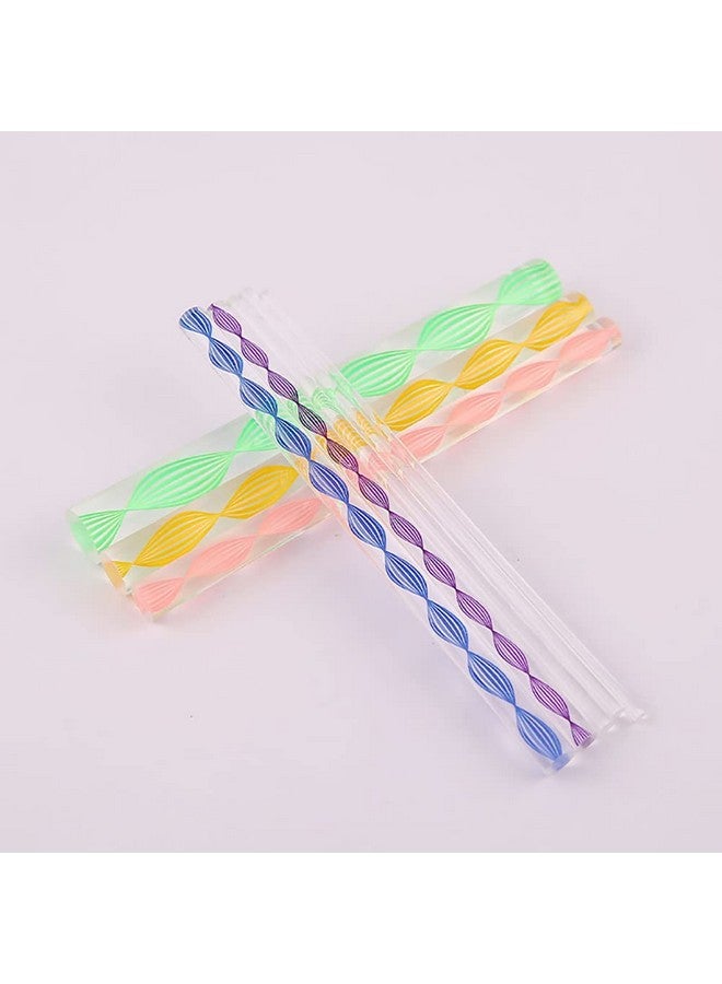 ccHuDE 8 Pcs Acrylic Dowel Rods Colorful Cylinder Rods Clear Round Sticks Assorted Size Rods Mandala Dotting Tools For Painting Pottery Clay - Image 5