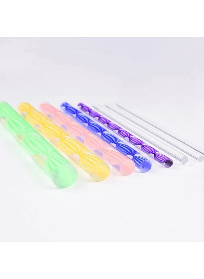 ccHuDE 8 Pcs Acrylic Dowel Rods Colorful Cylinder Rods Clear Round Sticks Assorted Size Rods Mandala Dotting Tools For Painting Pottery Clay - Image 4
