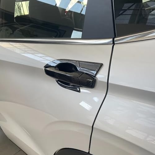 Hyorabyn Carbon Fiber Style Exterior Side Door Handle Bowl Cover Trim Fit for Mitsubishi New Outlander 2022 2023 4PCS - Image 2