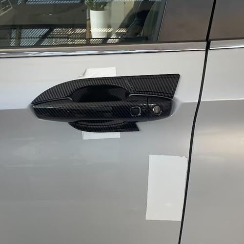 Hyorabyn Carbon Fiber Style Exterior Side Door Handle Bowl Cover Trim Fit for Mitsubishi New Outlander 2022 2023 4PCS - Image 5