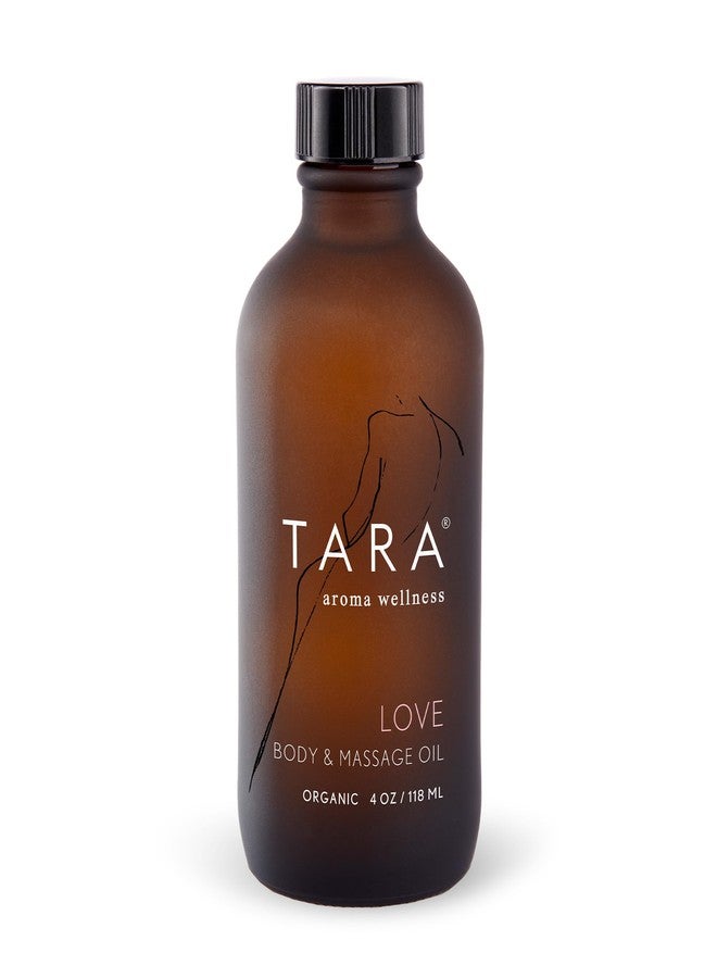 TARA Spa Therapy Love Body & Massage Oil – Premium Organic Oil for Nurturing & Sensuality, 100% Pure Essential Oils, Rose, Jasmine & Ylang Ylang, 4 oz - Image 1