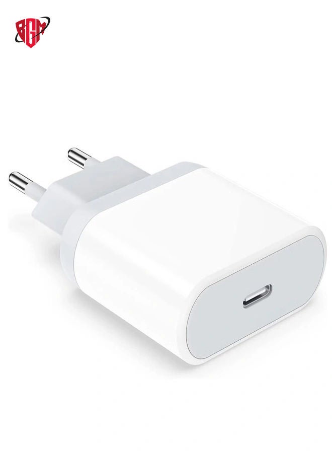 BGM 20W Fast USB C Travel Charger Plug Adaptor for iPhone 14/14 Plus/14 Pro/14 Pro Max/13 12 11 SE XR XS Max X, Galaxy, Power Adapter USBC UK Charging - Image 1