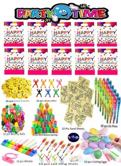 JOLLITY LLC 110 PCS Party Favors for Kids Pink Goody Bags with Bulk Toys for Classroom Rewards Carnival Prizes Birthday Party Pinata Stuffers Goodie Bag Filler Treasure Box Return gifts for Boys and Girls  - Image 1