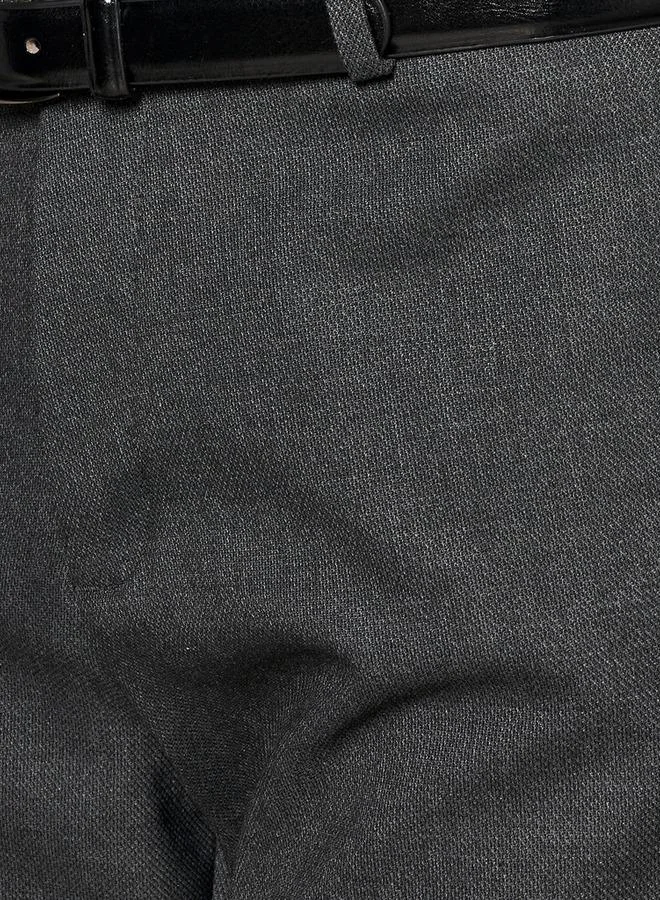 Splash FAV Men Slim Fit Belted Formal Trousers