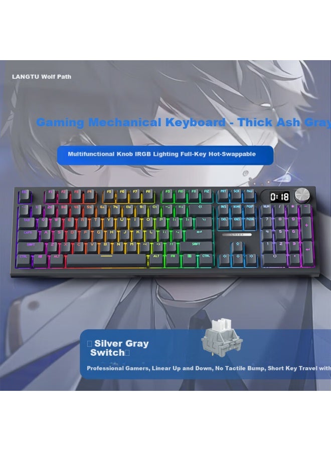 Langtu Lt104 Thick Love Mechanical Keyboard Gaming Office Wired Customized Keyboard For Tablet Laptop - Image 1
