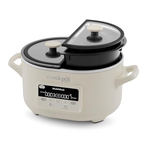 Crock-Pot MultiMeal Multicooker and Programmable Slow Cooker with Bake Function, Create 2 Dishes Simultaneously, Two 3.7qt Nonstick Pots Feed 8+ People, Dishwasher-Safe - Image 1