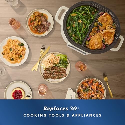 Crock-Pot MultiMeal Multicooker and Programmable Slow Cooker with Bake Function, Create 2 Dishes Simultaneously, Two 3.7qt Nonstick Pots Feed 8+ People, Dishwasher-Safe - Image 5