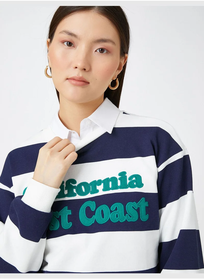 KOTON Embroidered Sweatshirt