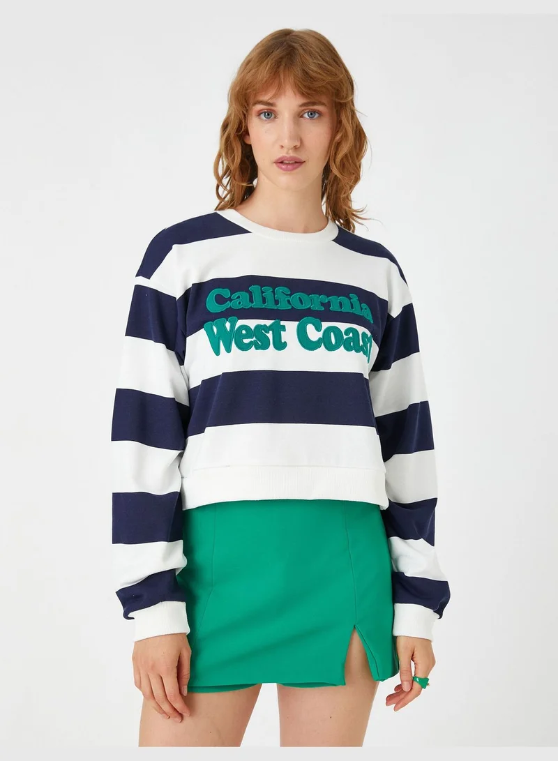 KOTON Embroidered Sweatshirt