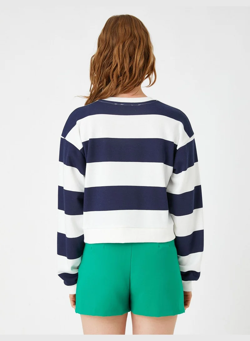 KOTON Embroidered Sweatshirt