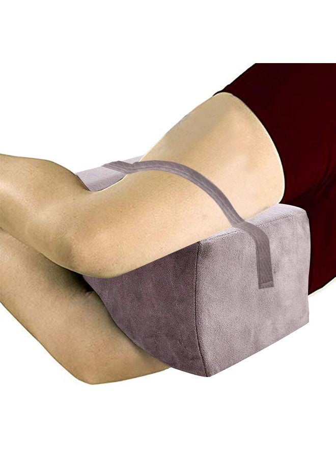 Kuber Industries Kuber Industries Memory Foam Orthopedic Knee Support Leg Rest Pillow for Side Sleepers, for Relief from Sciatica, Back Pain, Leg Pain, Pregnancy, Post Surgery, Hip & Joint Pain (Grey)-CTKTC039225  - Image 1