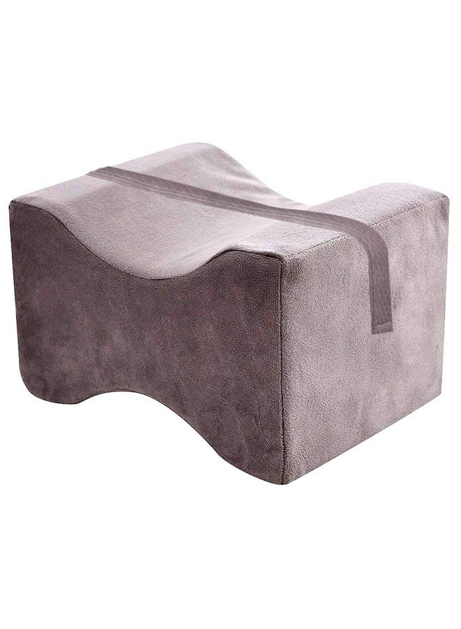 Kuber Industries Kuber Industries Memory Foam Orthopedic Knee Support Leg Rest Pillow for Side Sleepers, for Relief from Sciatica, Back Pain, Leg Pain, Pregnancy, Post Surgery, Hip & Joint Pain (Grey)-CTKTC039225  - Image 2