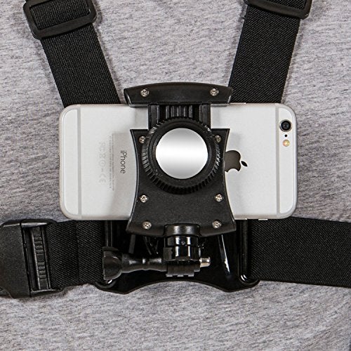 Coreal Mobile Phone Chest Mount Harness Strap Holder Cell Phone Clip Action Camera POV for Samsung iPhone Plus etc - Image 2