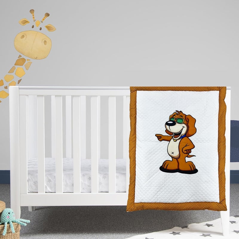 HIPPOMUS HIPPOMUS Cotton New Born Baby Dog Patch & Tom-Jerry Patch Print Bed Mattress/Godadi Soft and Comfortable for 0-6 Months Babies - Set of 2 - Image 2