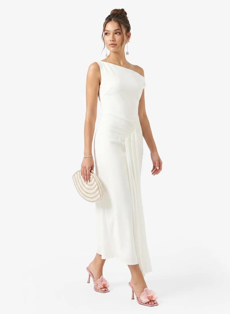 Ginger Boutique  Drop Shoulder Gather Detail Dress for Women | Best Price UAE