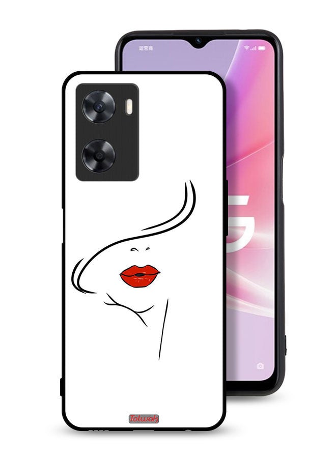 Tolwak Oppo A57s Protective Case Cover Girl Face Art - Image 1