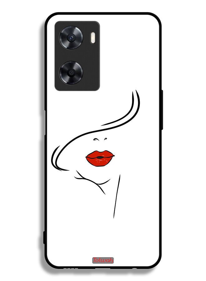 Tolwak Oppo A57s Protective Case Cover Girl Face Art - Image 2