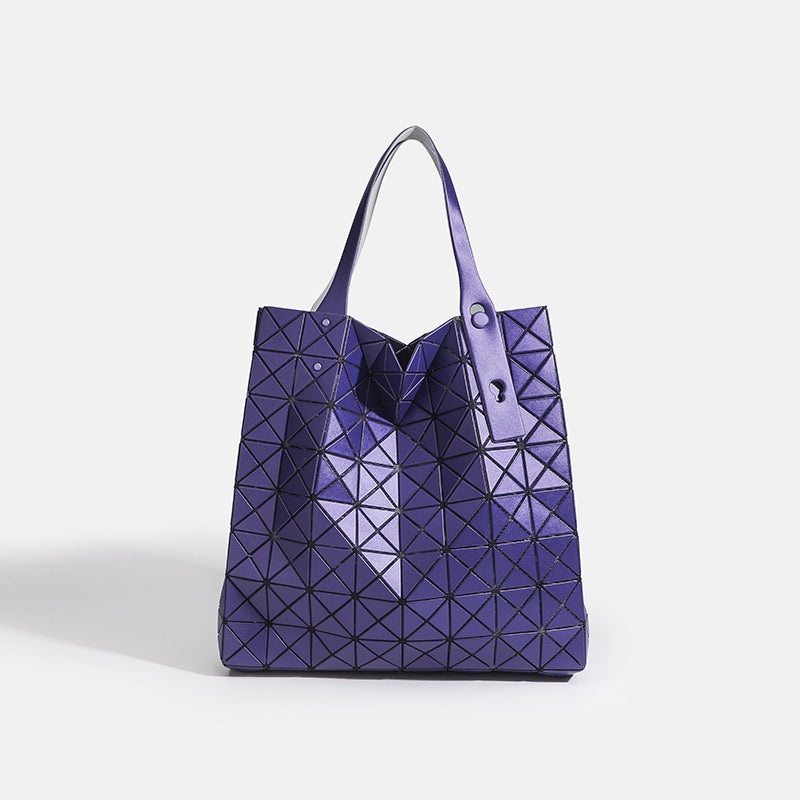 Japan April Limited 8*8 Lattice Diamond Geometric Bag Portable Tote Bag House Sany Women'S Bag - Image 1