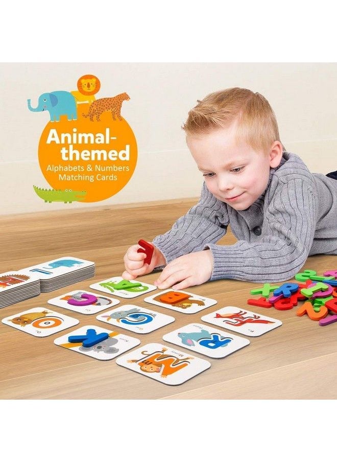 Numbers And Alphabets Flash Cards Set Abc Wooden Letters And Numbers Animal Pattern Board Matching Puzzle Game Montessori Educational Learning Toys Gift For Preschool Kids Age 3 4 5 Years - pzsku/Z32A8F41107F6F04F1222Z/45/_/1692170538/6f144aba-967b-49e4-b487-4ad7d135d08f