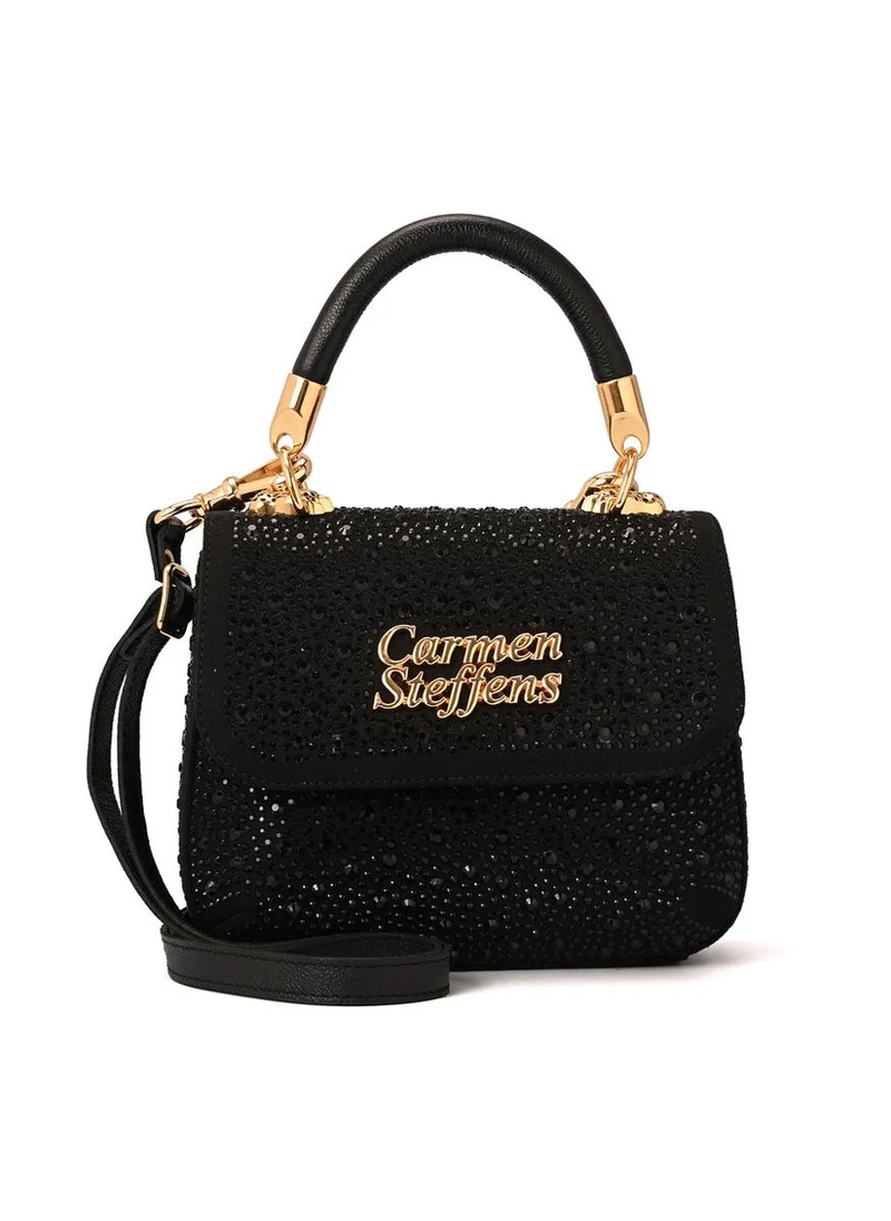 كارمن ستيفنز كريستال حقيبة جلام سوداء