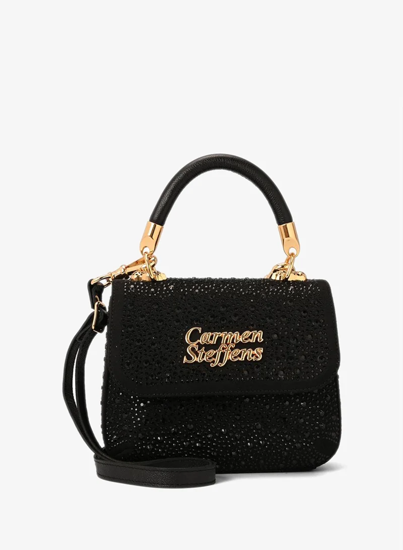 Carmen Steffens Crystal Bag Glam Black