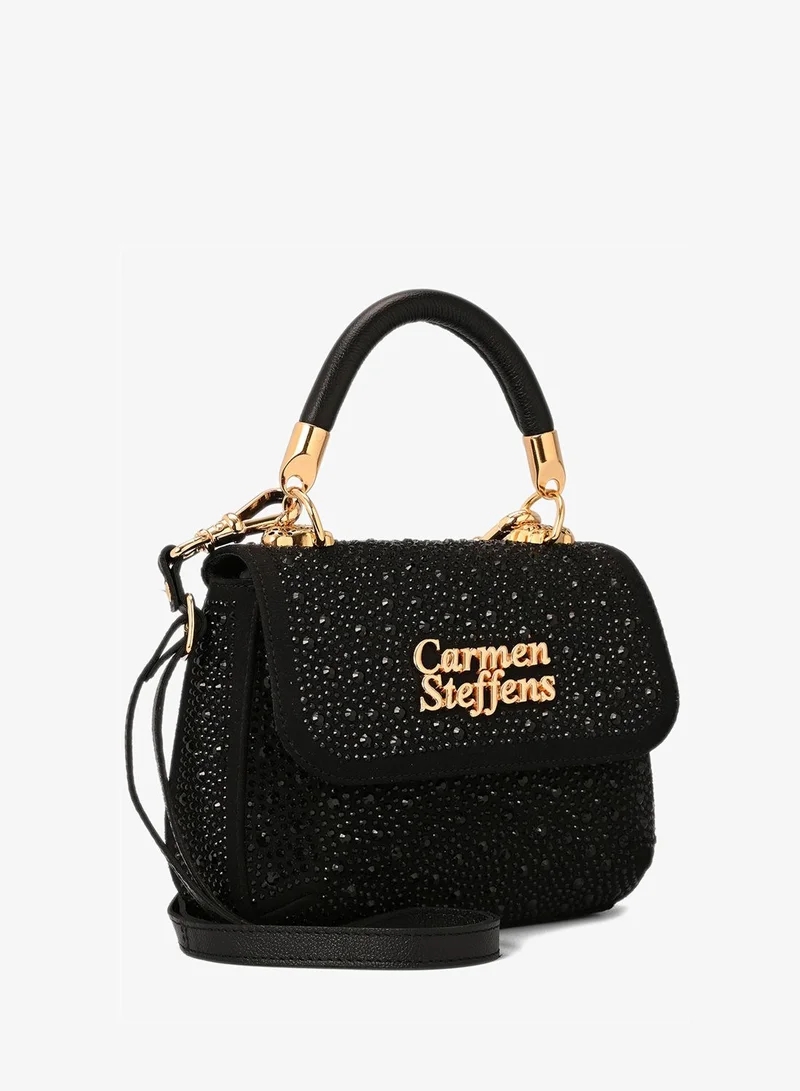Carmen Steffens Crystal Bag Glam Black
