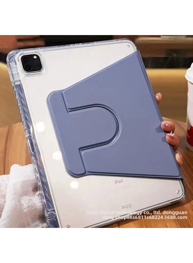 Ipad 9th Generation Protective Cover 360 Degree Rotating Acrylic With Pen Slot 11 Inch Pro Anti-bending Air4/5 Book Style-Color:lavender Purple-Applicable Model:iPad Pro11 2018/2020/2021/2022 (Universal) - Image 1