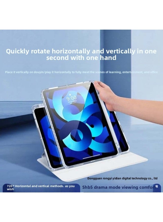 Ipad 9th Generation Protective Cover 360 Degree Rotating Acrylic With Pen Slot 11 Inch Pro Anti-bending Air4/5 Book Style-Color:lavender Purple-Applicable Model:iPad Pro11 2018/2020/2021/2022 (Universal) - Image 3
