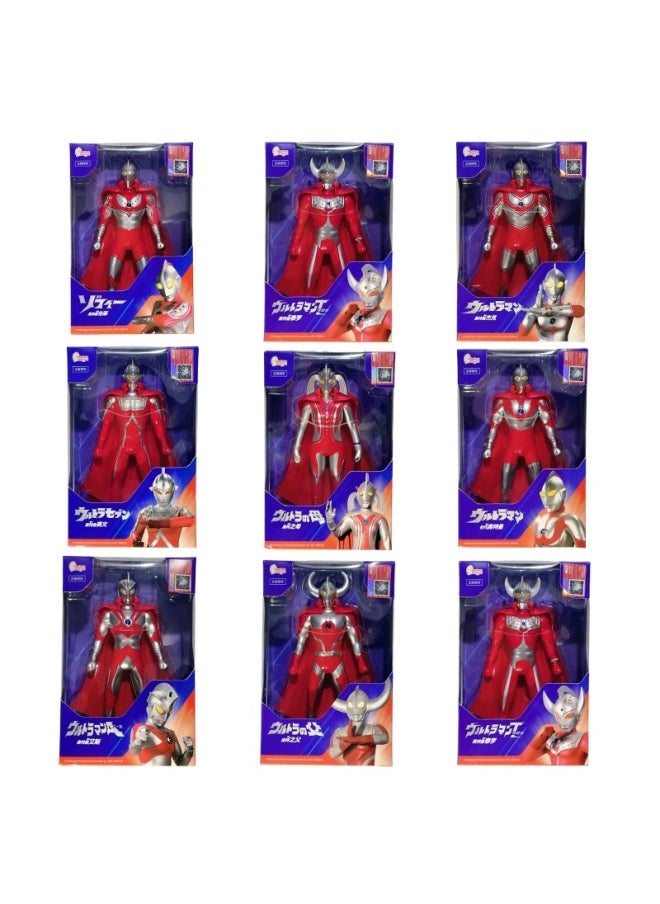 Genuine Authorized Jinjiang Ultraman Toy Superman Sven Tello First Generation Ace Doll With Cloak Joint Movable-Color:The First Generation Of Ultraman