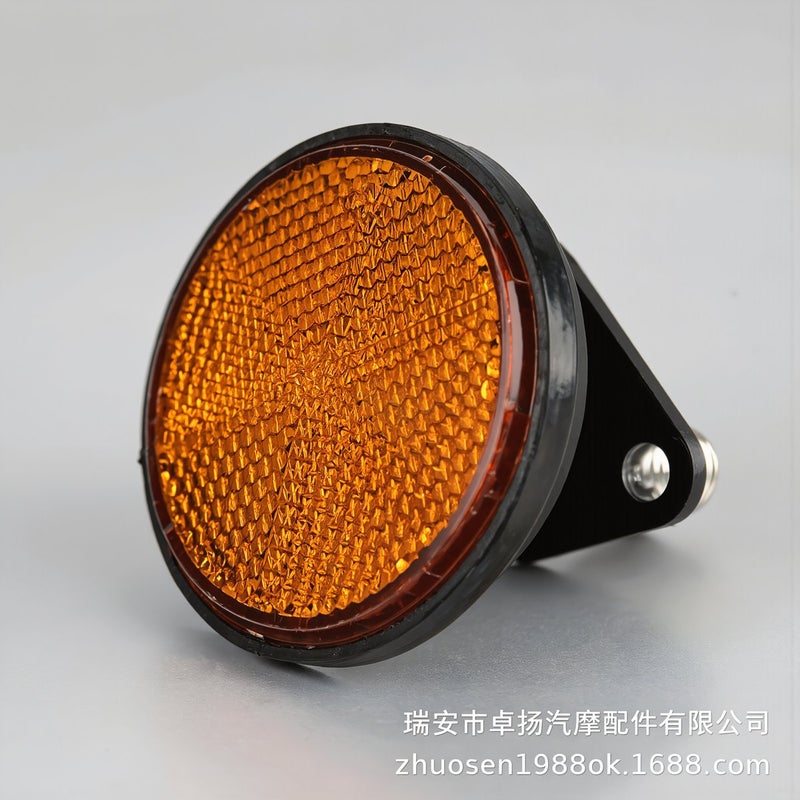 Upgraded High Bright Green Round Motorcycle Reflector 30% More Reflection 6mm Screw Mount - Image 5