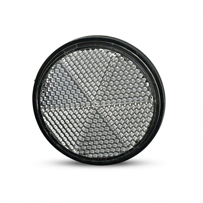 Upgraded High Bright Green Round Motorcycle Reflector 30% More Reflection 6mm Screw Mount - Image 1