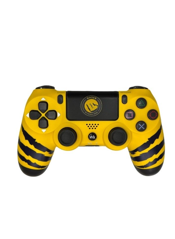 Wireless PS4 Game Controller, Double Motor Vibration, Touchpad, Built-In Speaker, yellow - Image 2