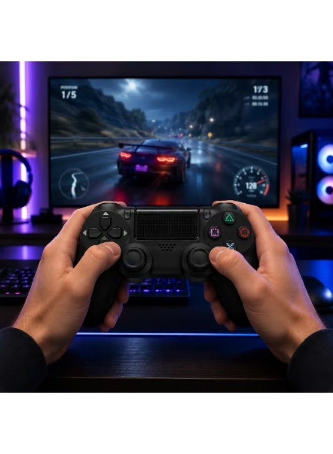 Wireless PS4 Game Controller, Double Motor Vibration, Touchpad, Built-In Speaker, yellow - Image 5