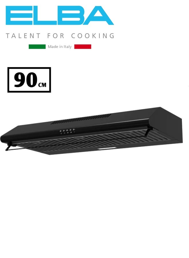 شفاط البا 90 سم ستاندر اسود موديل ST90-480 BK