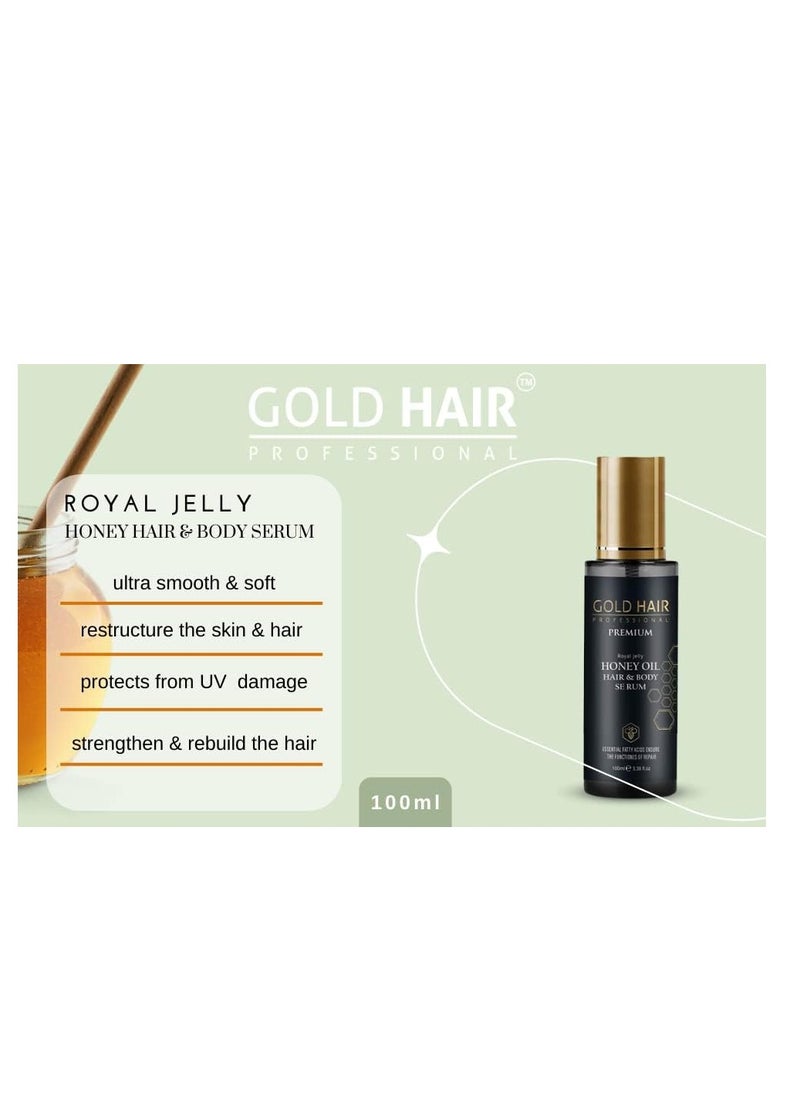 GOLD HAIR - Gold Hair Professional Premium Hair and Body Honey Serum 100ml - Image 1