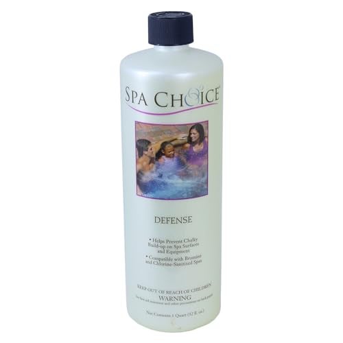 SpaChoice 1-Quart Premium Defense, Descaler for Hot Tub, Made in USA - Image 1