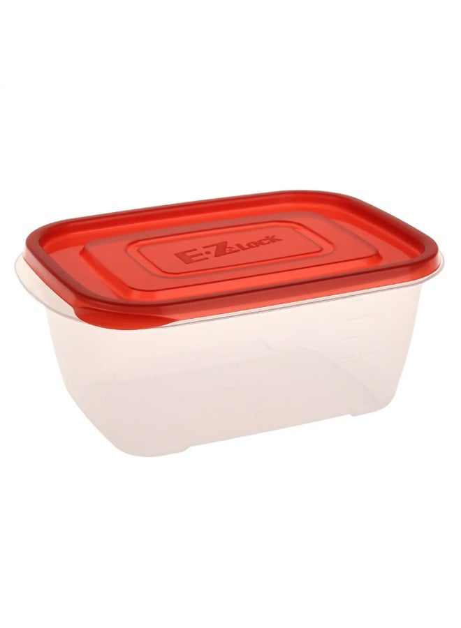 LOCK & LOCK E.Z Lock Airtight Food Storage Containers Set Bpa Free Durable Plastic Compact Design 1320 ML - Image 5