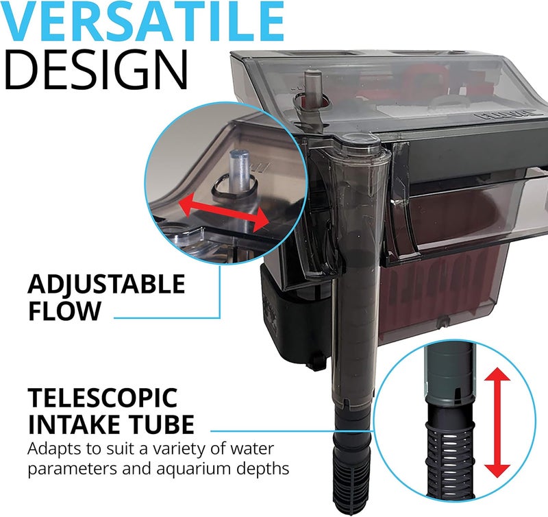 Fluval C4 Power Filter for Aquariums up to 70 Gallons - 5-Stage Clip-On Filtration System - Image 4