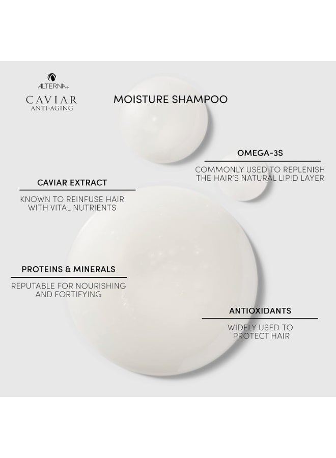 Alterna Caviar Anti-Aging Replenishing Moisture Shampoo 250ml - Image 4