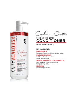 Billy Jealousy Billy Jealousy Cashmere Coat Hair Conditioner for Men, Strengthening & Hydrating Conditioner Infused with Peppermint, Lemon Fruit & Swertia Extract Ideal for Fine, Thinning Hair, 33.8 Fl Oz  - Image 3
