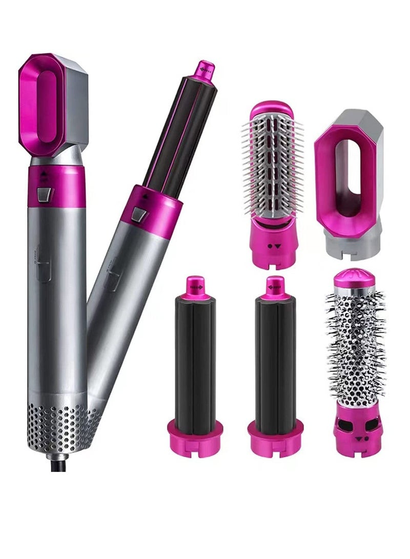 Styler 5 in 1 Hair Dryer Hot Air Brush Styler Negative ​Ion Hair Straightener Volumizer Hair Curler Hot Comb Brush - Image 1