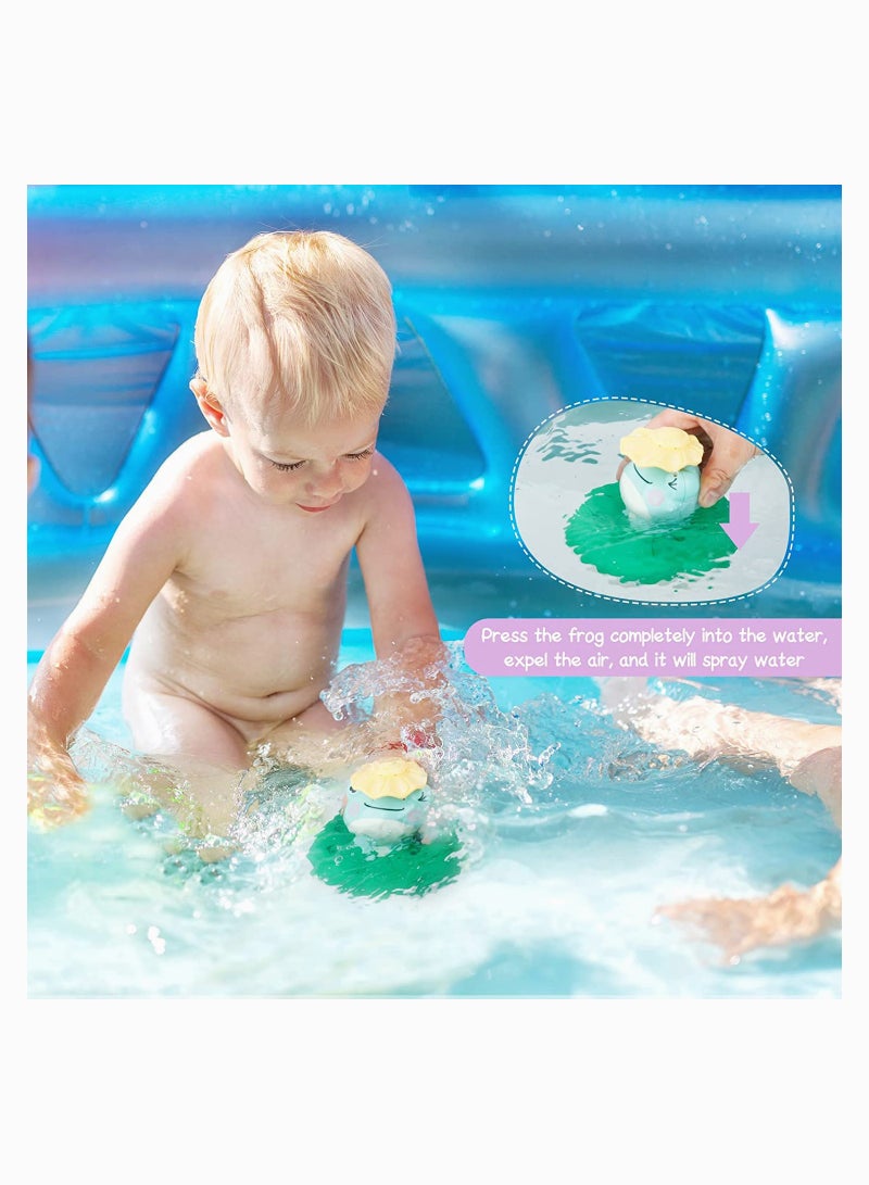 Excefore Baby Bath Toy Induction Shower Toys Floating Bathtub Toy Water Spray Swimming Pool Toy with 4 Water Spray Mode Water Spray Frog Funny Floating and Sprinkler Shower Toy Bathroom Floating Toy  - Image 3