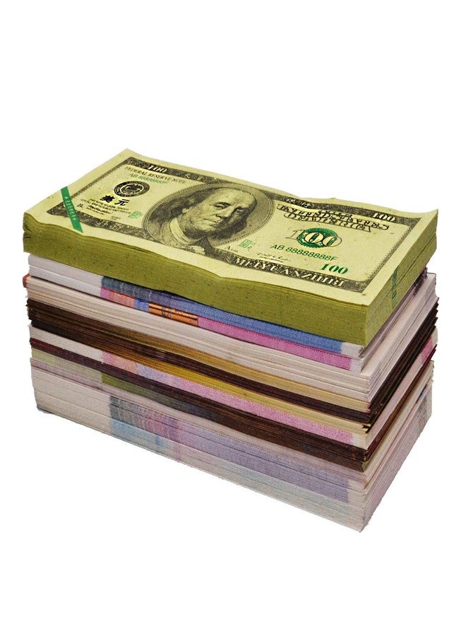 550-600 قطعة من ورق البخور الخاص بالأجداد، أوراق نقدية من الجحيم، أموال الأرواح والأشباح للحرق (1 باوند) - Image 2