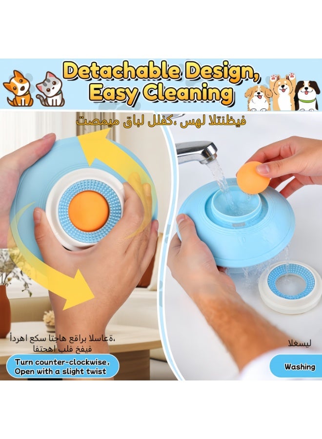 Dog Lick Toy, Dog Enrichment Toy, Interactive Licking Pad, Slow Feeder Bowl & Treat Dispenser for Wet Food Snacks – Non-Slip Pet Calming Bowl for Bored Dogs & Cats, Small Medium - Image 3