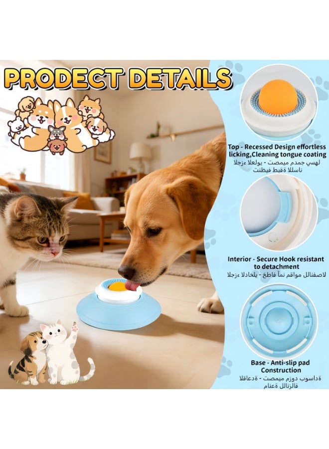 Dog Lick Toy, Dog Enrichment Toy, Interactive Licking Pad, Slow Feeder Bowl & Treat Dispenser for Wet Food Snacks – Non-Slip Pet Calming Bowl for Bored Dogs & Cats, Small Medium - Image 5