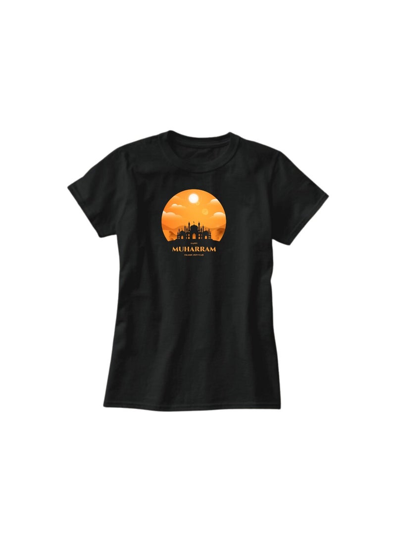 PRINTSHOP4ME - Islamic New Year Women's T-Shirt–Half Sleeve Round Neck Cotton Tshirt-Soft&Breathable Fabric Ideal For Daily Wear&Special Occasions - Image 1