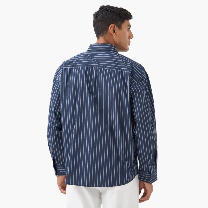 Iconic Iconic Regular Fit Striped Collared Shirt