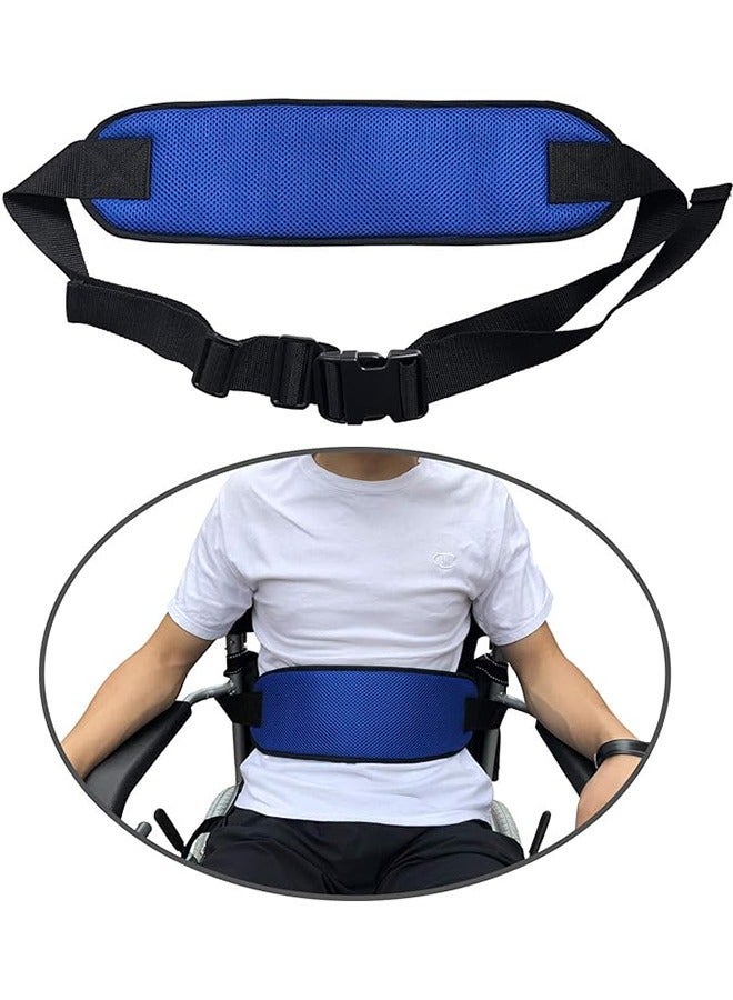 Ocean Wheelchair Seat Belt Adjustable Medical Wheelchair Safety Harness for Patient Caring, Cushion Harness Straps with Easy Release Buckle  - Image 2